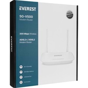 Everest SG-V500 300 Mbps VDSL2 ADSL2+ 2.4GHz WiFi N Modem Router