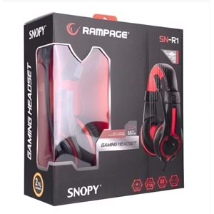RAMPAGE SN-R1 OYUNCU KULAKLIK SİYAH