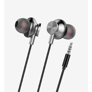 LİNK-TECH H340 (SİYAH) KULAK İÇİ MİKROFONLU KABLOLU KULAKLIK