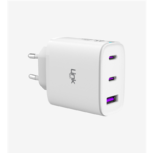 LINK-TECH C317 GÜVENLİ 3 PORTLU 45W HIZLI ŞARJ ADAPTÖRÜ