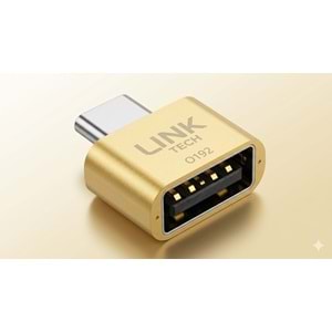 LİNK-TECH O192 TYPE-C METAL OTG GOLD