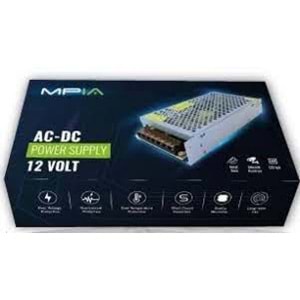 MPİA PS-10 12V 10A METAL KASA KAMERA ADAPTÖR
