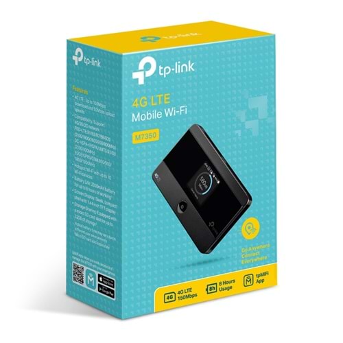 Tp-Link M7350 150Mbps 4G LTE Mobile Wi-Fi ( Sim Kartlı ) ( Mobil Router )