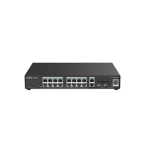 Ruijie Reyee RG-ES220GS-P 16-Port +2XGB RJ45/SFP(250W) Yön. Uplink Cloud Switch 