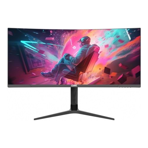 Cube 34 PA-34V165C 2K WQHD 1ms 165Hz Dp/Hdmi/Type-C Yükseklik Ayr. Curved VA Mon