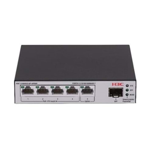 H3C Aolynk LS-1600V2-6P-HPWR-GL 5-Port Gigabit Ethernet Switch 1*100M/1G SFP Por