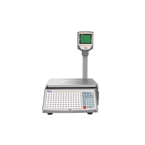 Aclas LS2 M3 120 mm/sn Ethernet+RS232 Barkod Yazıcı Terazi (15kg)