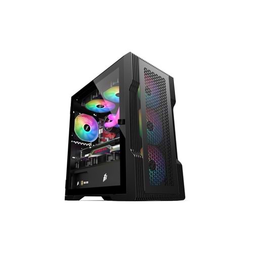 1ST Player TRILOBITE T3 600W 80+ ARGB MESH USB3.0 M-ATX Siyah Kasa