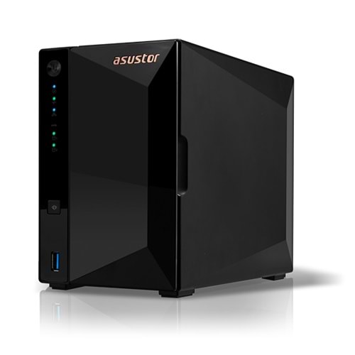 Asustor AS3302T V2 NAS (RTD1619B İşlemci,2GB RAM, 2 HDD Yuvalı, 2.5GbE, USB 3.2)