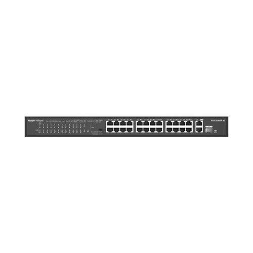 Ruijie Reyee RG-ES126S-P V2 24-Port 10/100+2X1GB SFP Uplink RackMount Poe (370W)