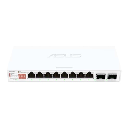 Asus QG-U1080 8-Port 2,5G 2x10G SFP+ Tak Çalıştır Yönetilemez Switch