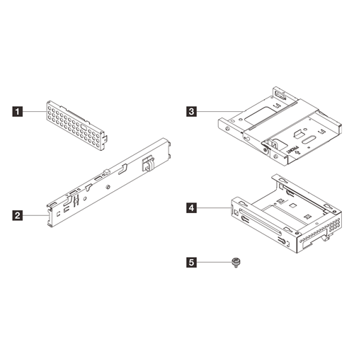 Lenovo ST45 V3 1x3.5 HDD + ODD Cage Kit (4XF7A96626)
