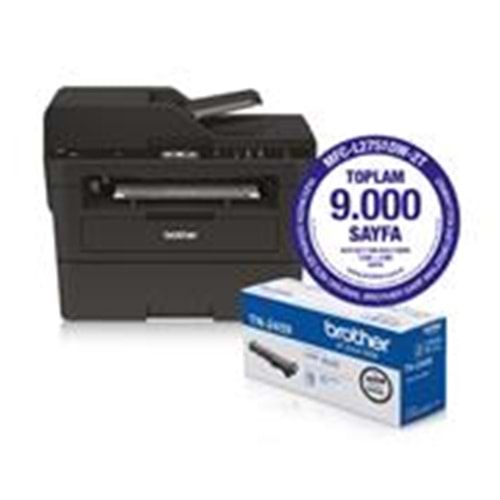 Brother MFC-L2751DW-2T Faxlı Çok Fonksiyonlu Mono Lazer Yazıcı Wi-Fi (A4)