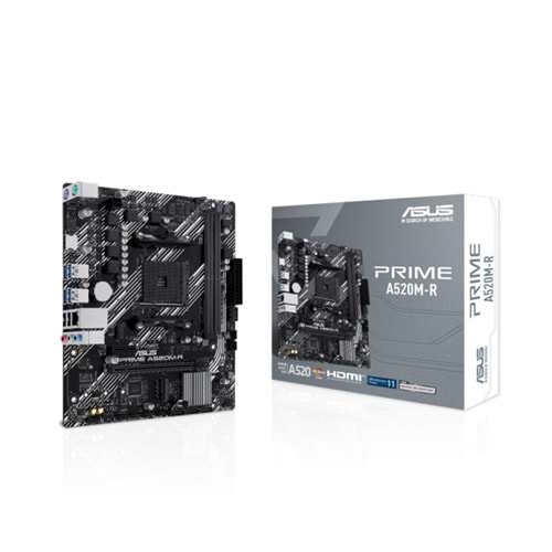 Asus PRIME A520M-R AMD A520 DDR4 5100 USB3.2 M.2 HDMI PCI 3.0 AM4 Anakart