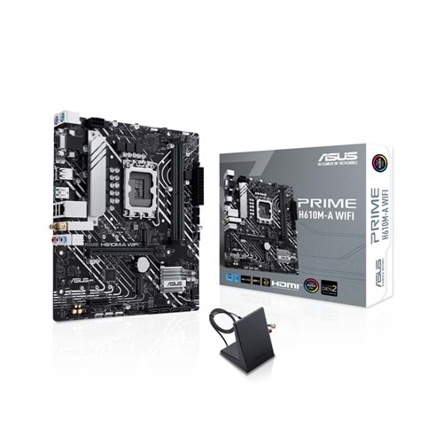 Asus PRIME H610M-A WIFI H610 DDR5 M.2 USB3.2 DP/HDMI/VGA PCI 4.0 1700p 