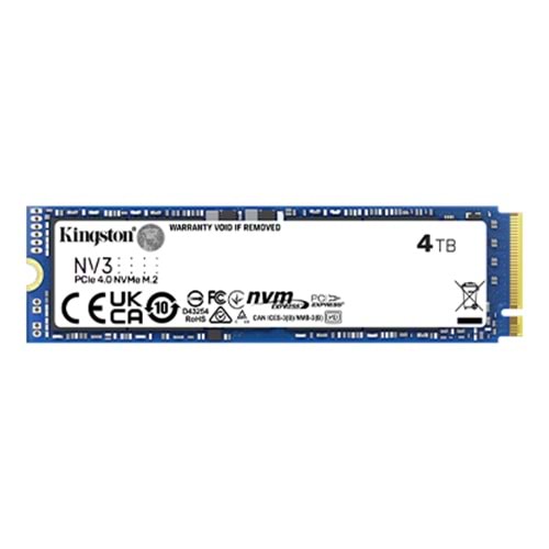 Kingston 4TB M.2 NVMe PCIe 4.0 6000/5000MBs SNV3S/4000G (5 Yıl Garanti)