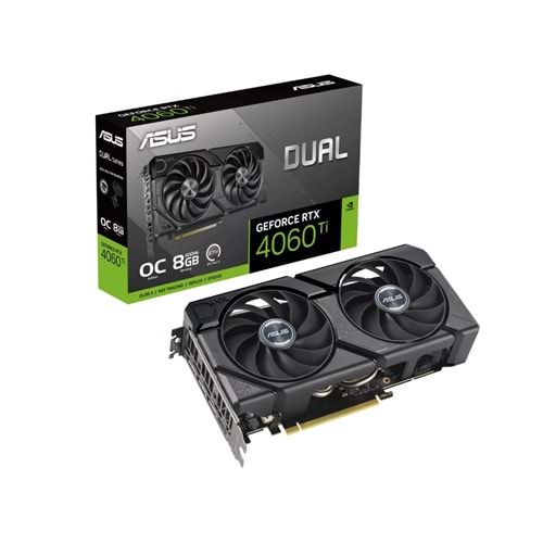 Asus DUAL-RTX4060-O8G-EVO 8GB 128Bit GDDR6 DP/HDMI PCI 4.0 Ekran Kartı