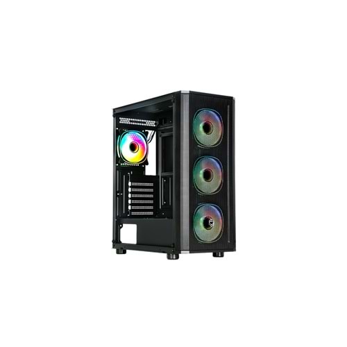 Frisby 650W 80+ Mesh Gaming Siyah Kasa USB3.0(ARGB Fan)(CM-105)
