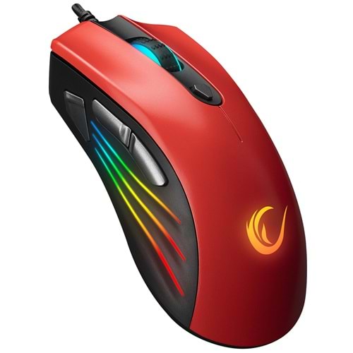 Rampage SMX-R33 LIMBO Makrolu Siyah/Kırmızı 6400dpi RGB Ledli Gaming Oyuncu Mous