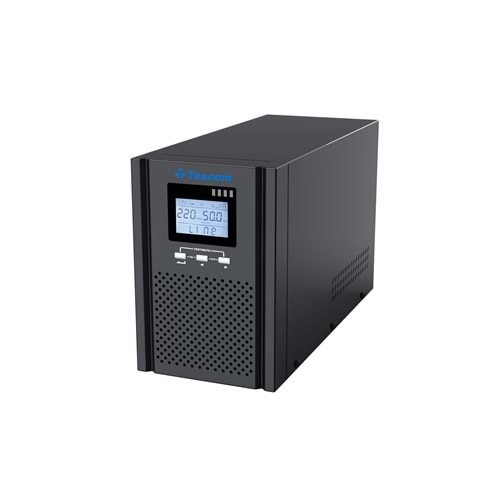 Tescom Teos+ 1 kVA (2x 9AH) 1F/1F (5/10dk) On Line UPS