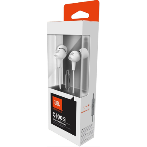 JBL C100SI KULAK İÇİ KABLOLU KULAKLIK BEYAZ