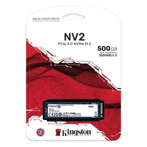 KİNGSTON 500GB M.2 NVMe PCIe 4.0 5000-3000MBs SNV3S/500G