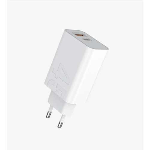 LINK-TECH T462E STRONG ÇEVRE DOSTU 45W PD ÇİFT PORT HIZLI ŞARJ BAŞLIĞI