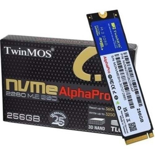TWINMOS 256 GB NGFFEGBM2280 M.2 SATA 3.0 SSD
