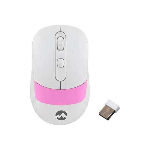 EVEREST SM-18 USB BEYAZ/PEMBE 2.4GHZ OPTİK KABLOSUZ MOUSE