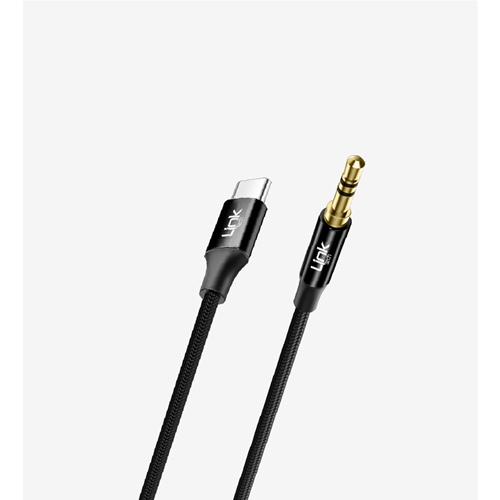 LİNK-TECH A586 1M ÖRGÜLÜ 3.5MM TYPE-C İN AUX KABLO