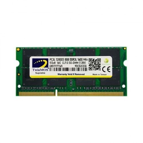 NOTEBOOK TWİNMOS 8GB 1600MHZ DDR3 RAM 1.35V LOW VOLTAGE RAM