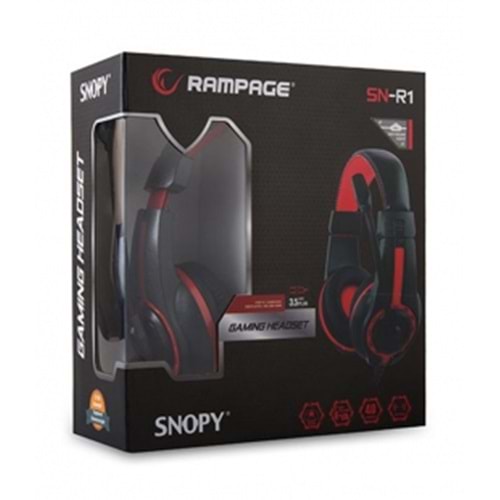 RAMPAGE SN-R1 OYUNCU KULAKLIK SİYAH