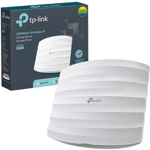 TP-Link EAP115 300 Mbps 2.4GHz WiFi Omada Uyumlu PoE Access Point