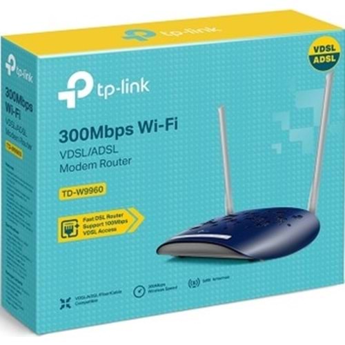 TP-LINK TD-W9960 300 MBPS WIRELESS N VDSL/ADSL MODEM ROUTER