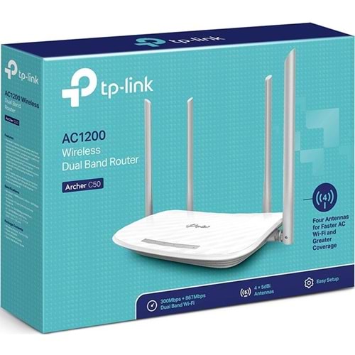 TP-LINK ARCHER C50 AC1200 WIRELESS DUAL BAND ROUTER ACCESS POINT