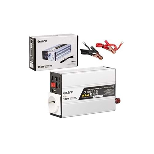 S-LİNK SL-300W 300W DC12V-AC230 İNVERTER
