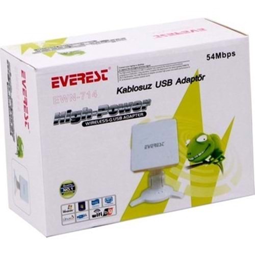 EVEREST EWN 714 KABLOSUZ USB ADAPTÖR 54 MBPS