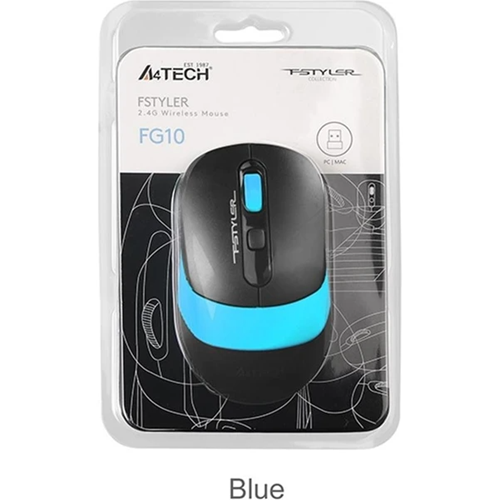A4 TECH FG10 2000DPI 2.4G MAVİ KABLOSUZ MOUSE