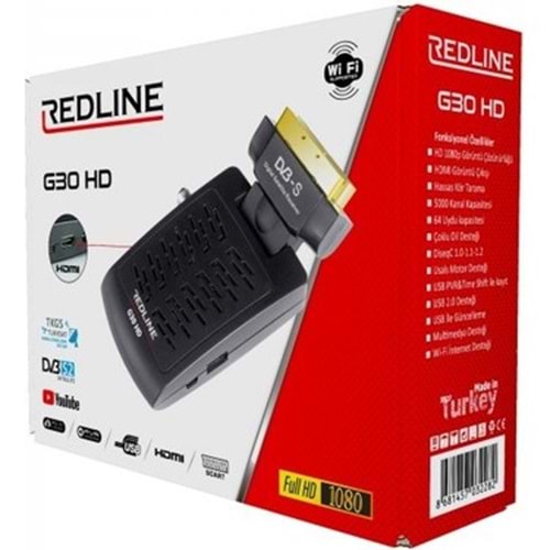 REDLİNE G30 HD UYDU CİHAZI SCART + HDMİ