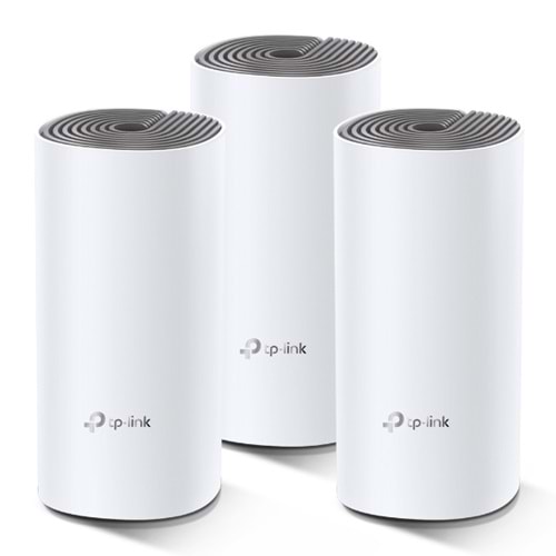 Tp-Link Deco E4(3-pack) AC1200 Whole Home Mesh Wi-Fi System (3X)(Menzil Genişlet