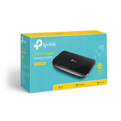 Tp-Link TL-SG1008D 8-Port Gigabit Desktop Switch (Plastik Kasa)