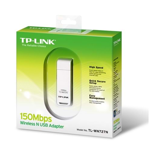 Tp-Link TL-WN727N 150Mbps Wi-Fi USB Adaptör