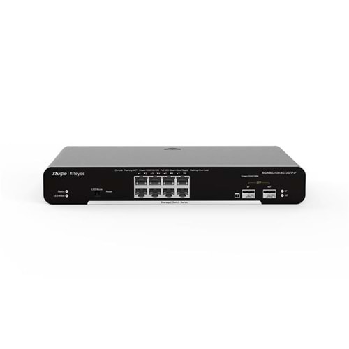 Ruijie Reyee RG-NBS3100-8GT2SFP-P 8-Port Gigabit+2XGB SFP Uplink (125W) Yön. Swi
