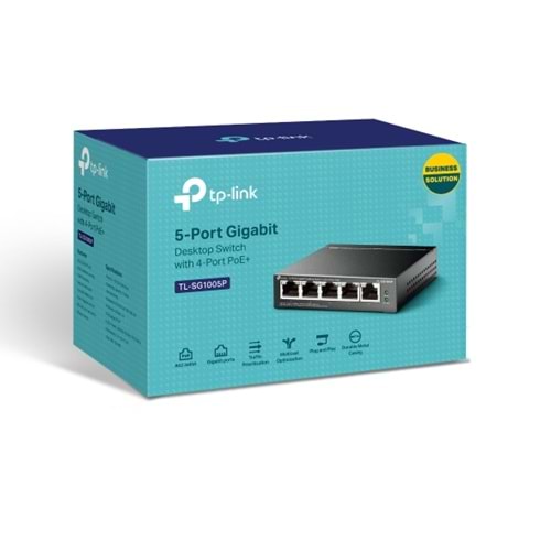 Tp-Link TL-SG1005P 5-Port Gigabit Desktop Switch with 4-Port PoE+ (65W)