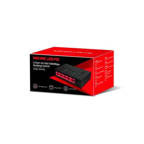 Tp-Link Mercusys MS105G 5-Port Gigabit Desktop Switch