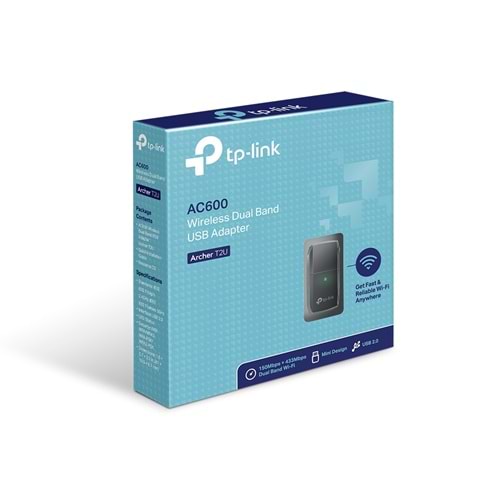 Tp-Link Archer T2U AC600 Mini Dual Band Wi-Fi USB Adaptör