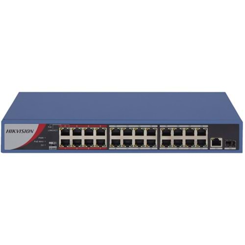 Hikvision DS-3E0326P-E/M(B) 24 Port PoE (250W) 10/100Mpps + 1xGB,1xSFP Uplink