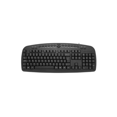 Frisby FK-130EU Kablolu Multimedia Klavye (Ingilizce)