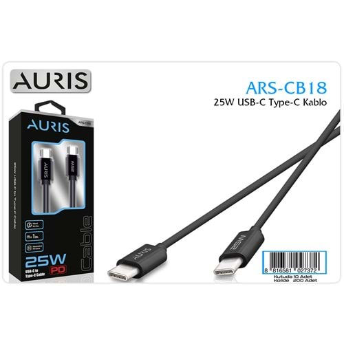 AURİS CB18 TYPE-C TO TYPE-C KABLO