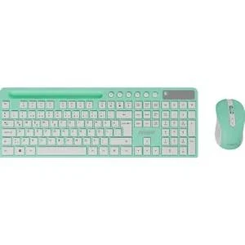 EVEREST KM-730 YEŞİL/BEYAZ KABLOSUZ KLAVYE SET